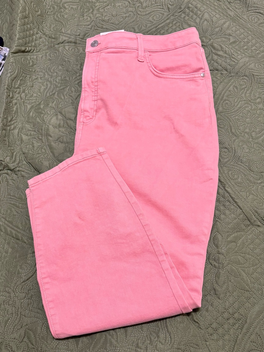 LC Lauren Conrad Pink/Coral High-Rise Jeans